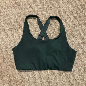 Girlfriend Collective Simone High Support Bra, Size Large (Moss)